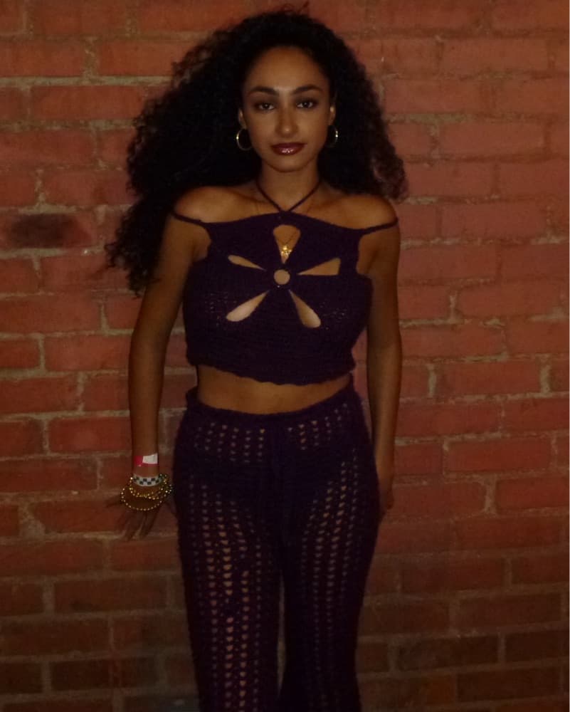 Handmade Crochet Bell Bottoms set - Image 2