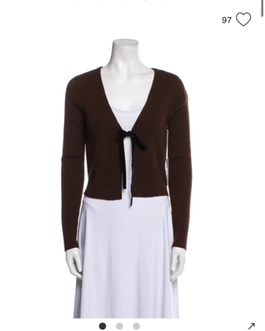 Reformation Cashmere Tie Sweater/top  - Image 1