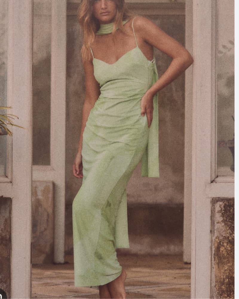 Green Full Length Dress - Image 2