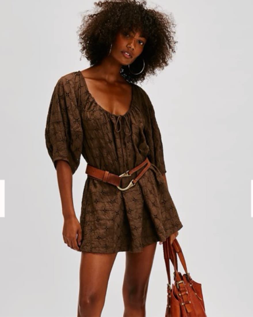 Free People Brown Romper - Image 1