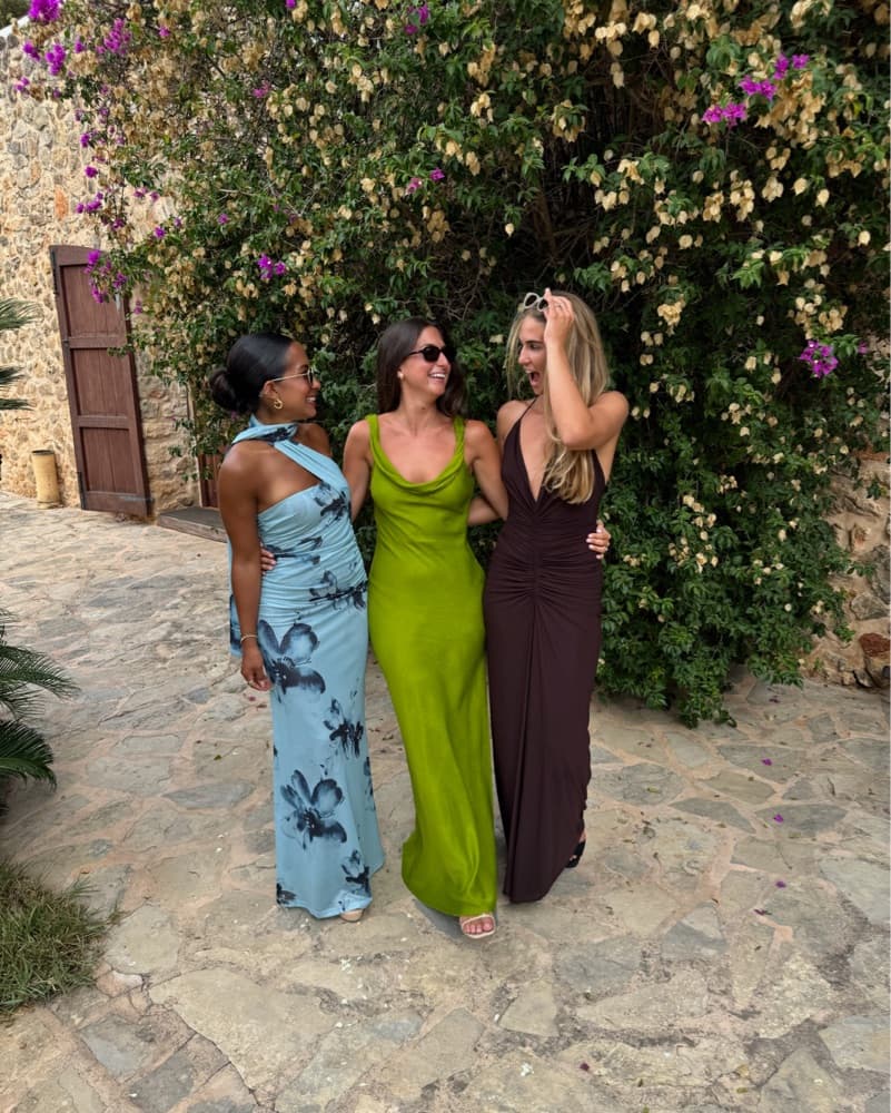 Vibrant Green Cowl Neck Maxi Dress - Image 2