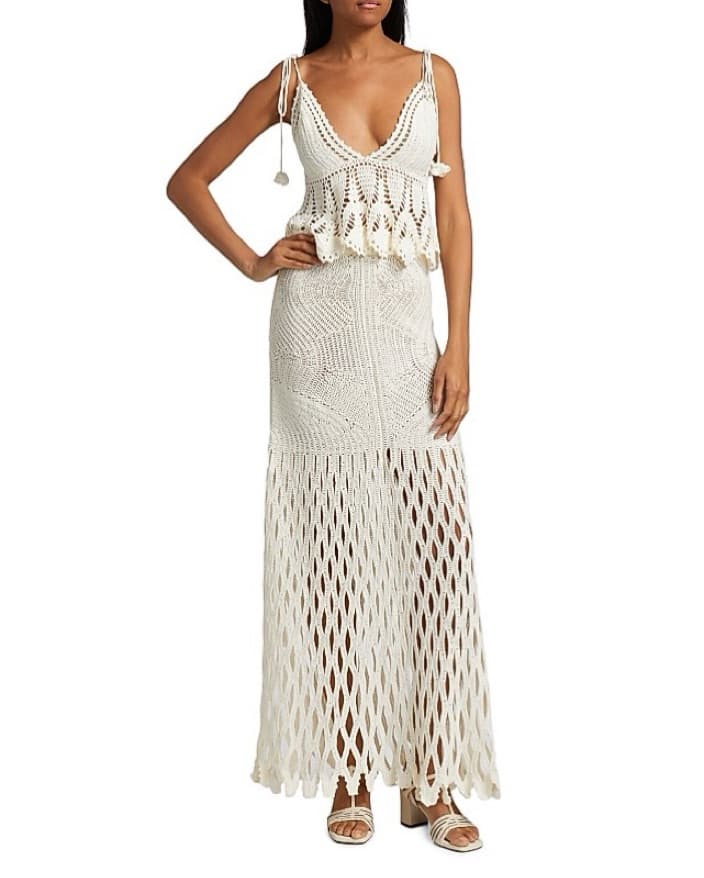 Ulla Johnson Kalista Crochet Cotton Maxi - Image 2