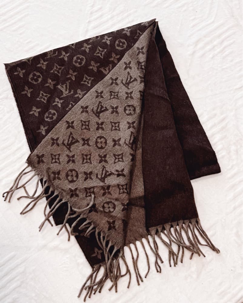 Louis Vuitton Chocolate Brown Scarf - Image 1