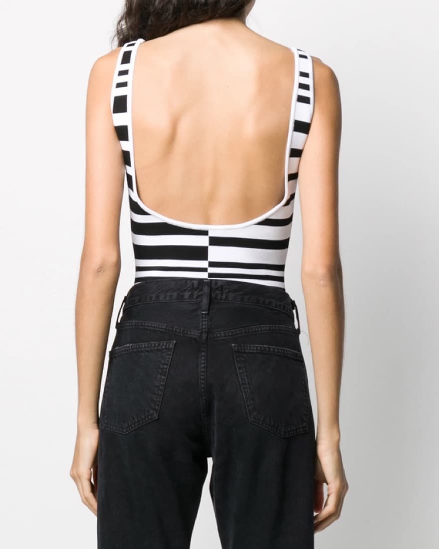 Balmain Paris Striped Bodysuit - Image 4