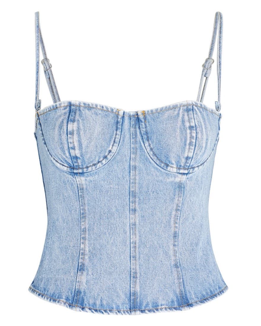 Underwire Denim Corset - Image 2
