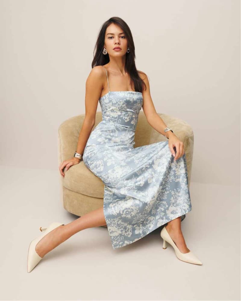 Reformation Frankie Silk Dress  - Image 2
