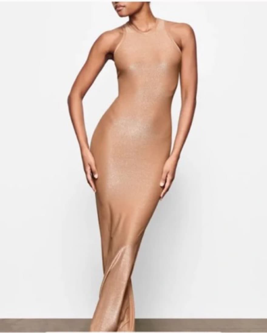 Skims Shimmer Tank Dress - Image 1
