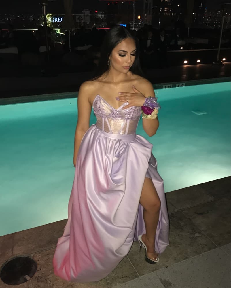 Custom Made Lilac Gown  - Image 2