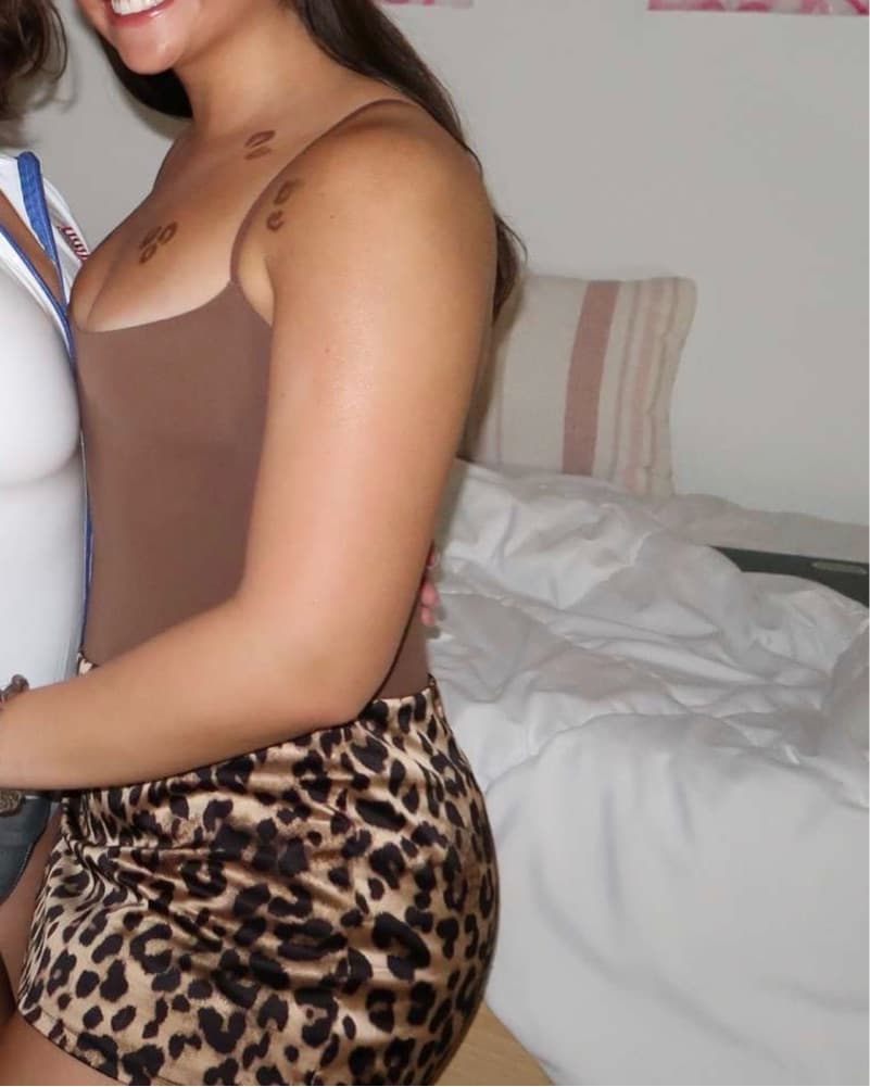 Satin leopard Mini Skirt - Image 3