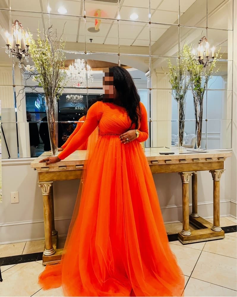 Vibrant Flared Maxi Dress - Image 1