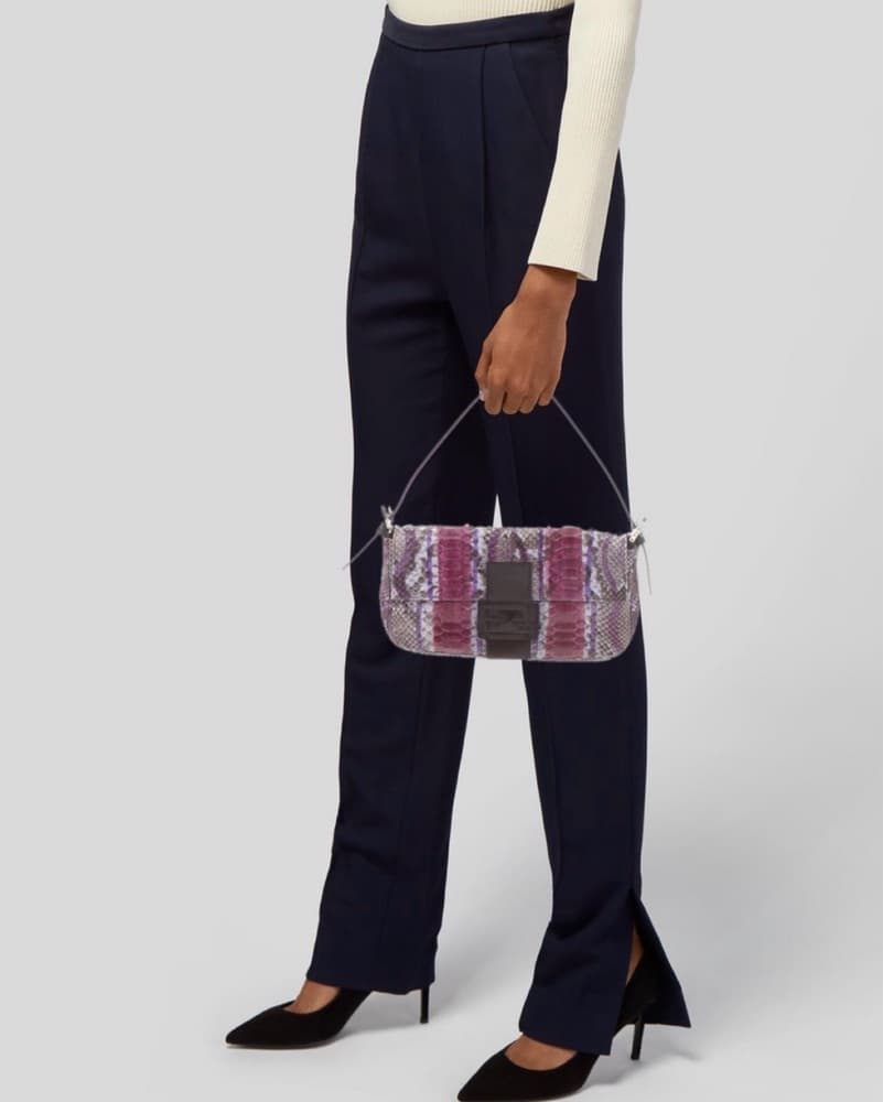 Purple Python Fendi Baguette - Image 2