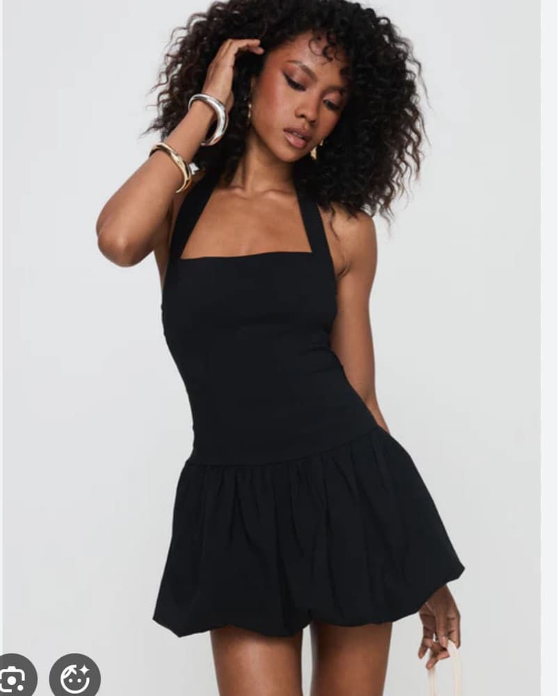 Black Bubble Dress - Princess Polly  - Image 2