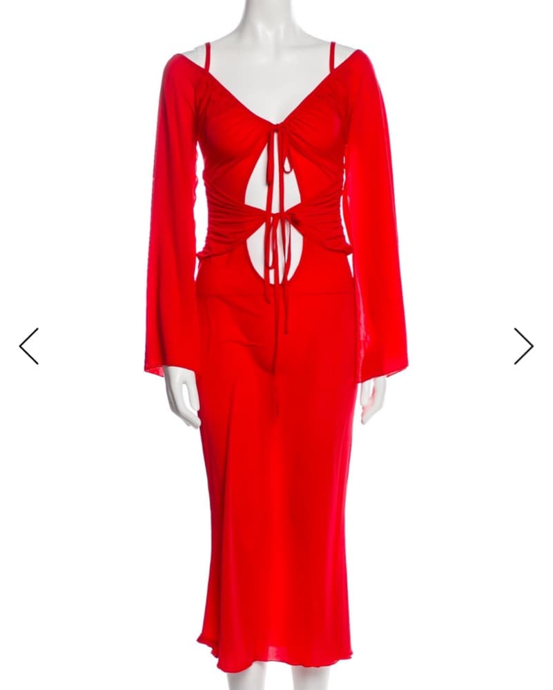 Kim Shui Vibrant Red Maxi Dress  - Image 1