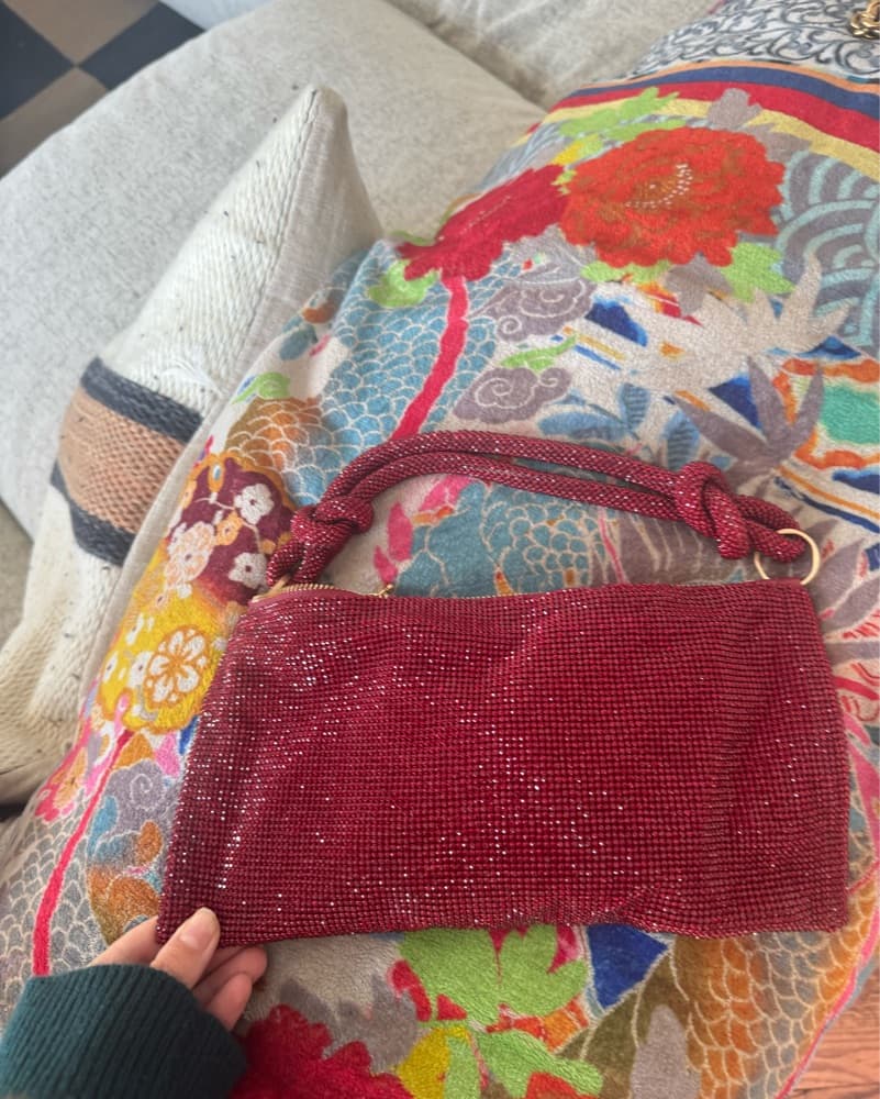 Cult Gaia Red Sparkle Purse - Image 2
