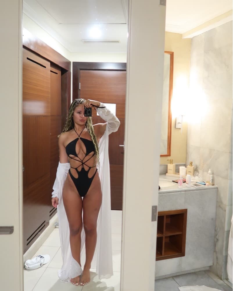 Black Sexy Cutout Stringy Swimsuit Swim  - Image 4