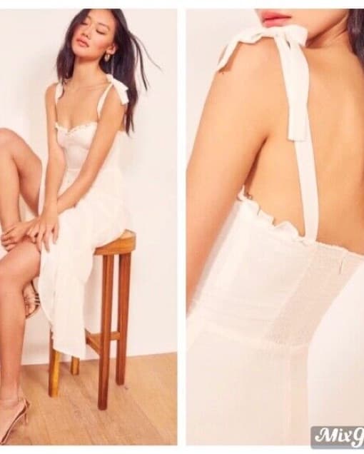 Reformation White Nikita Dress - Image 1