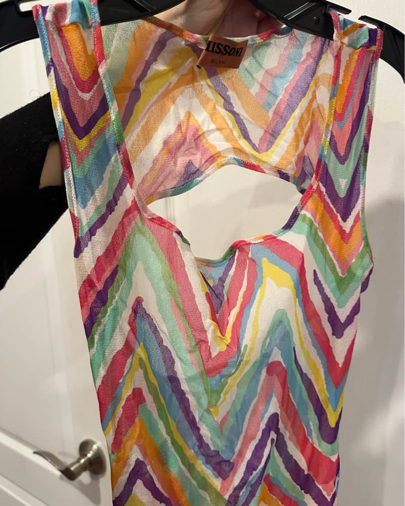Missoni Sheer Printed Dress - Image 5