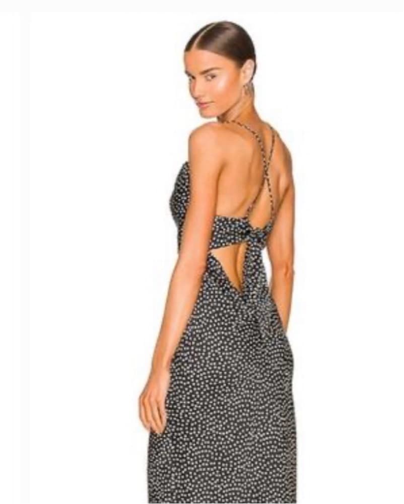 Polka Dot Spaghetti Strap Midi Dress - Image 2