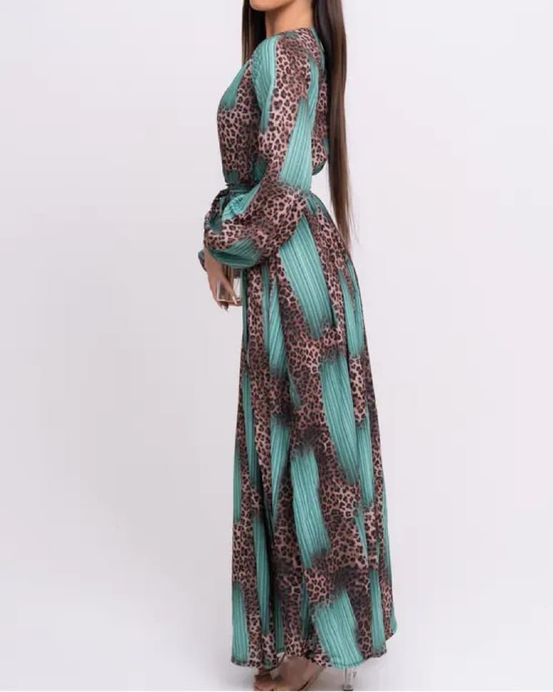 Leopard Resort Maxi Dress - Image 4
