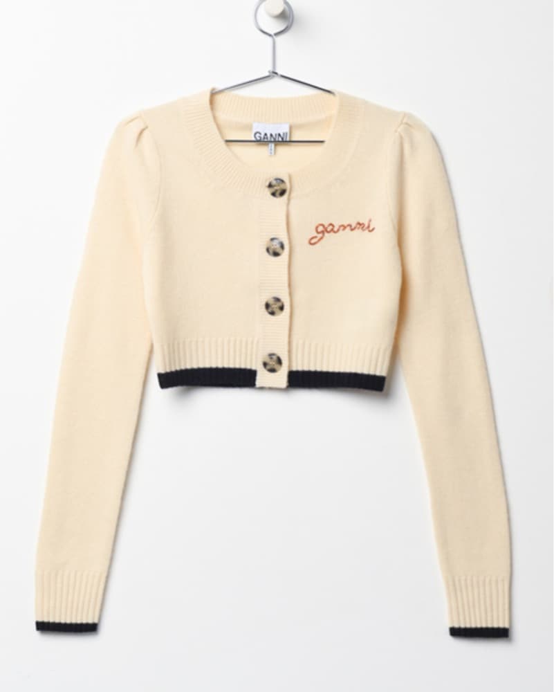 Ganni Cropped Cardigan - Image 1