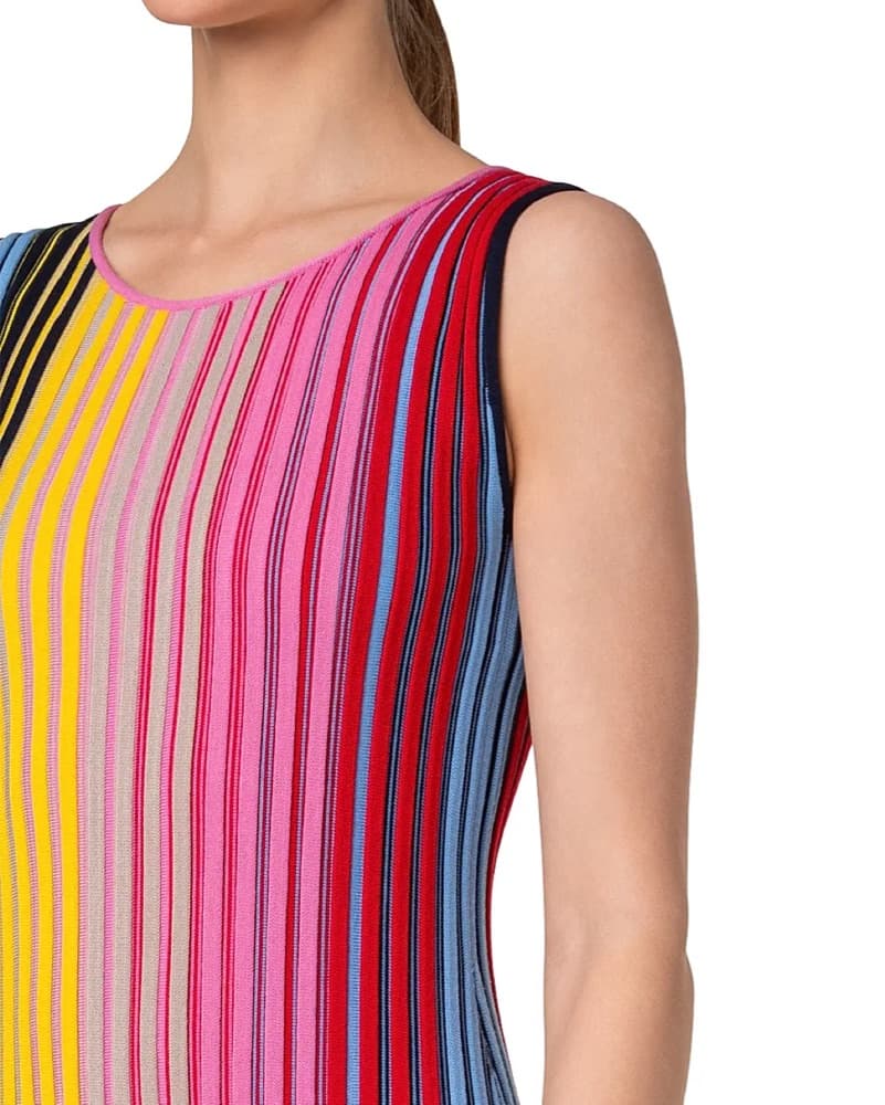 Akris Sleeveless Merino Knit Rib Dress - Image 4