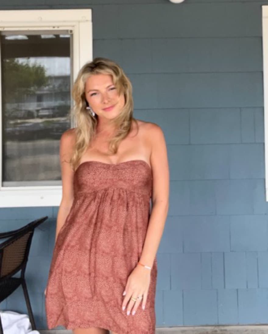 Brown Mini Dress - Image 1