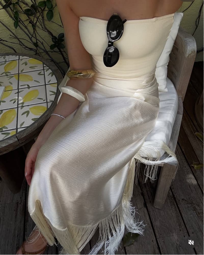 Same Swim Fringe Sarong - Image 1