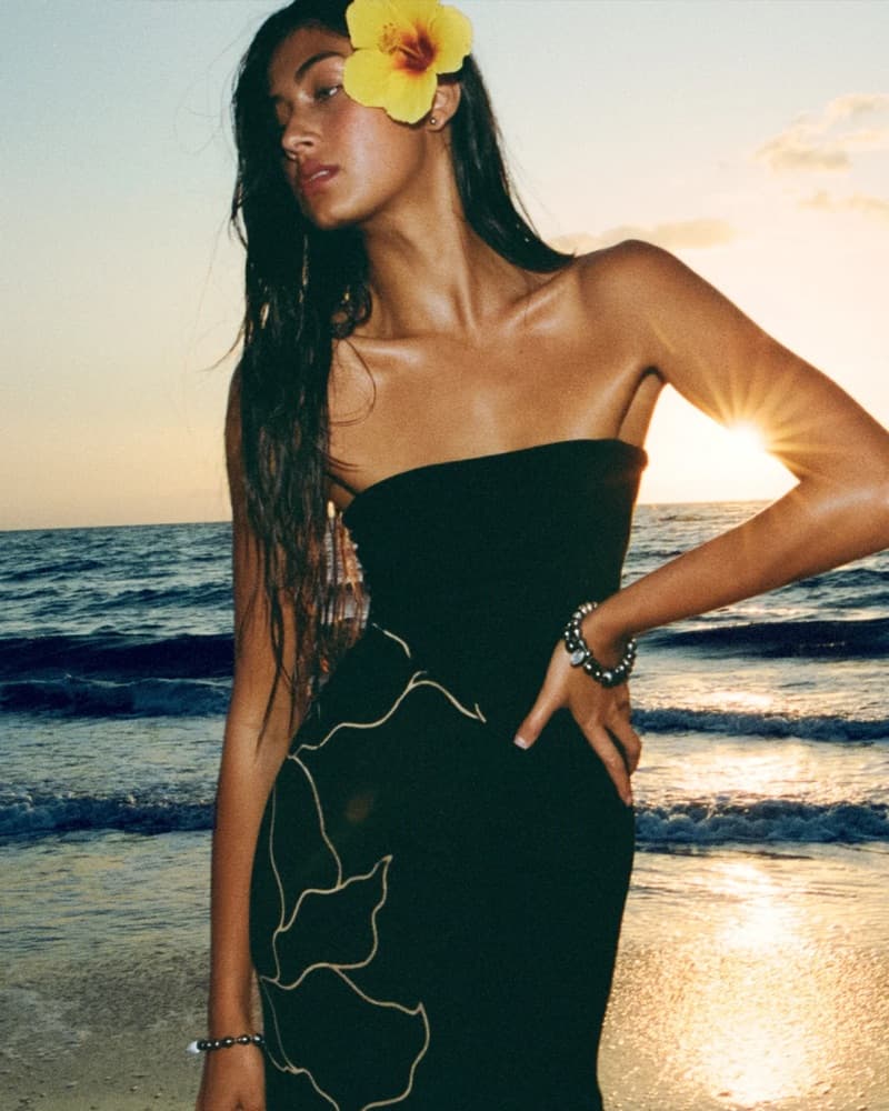 Stunning Black Floral Maxi Dress - Image 1
