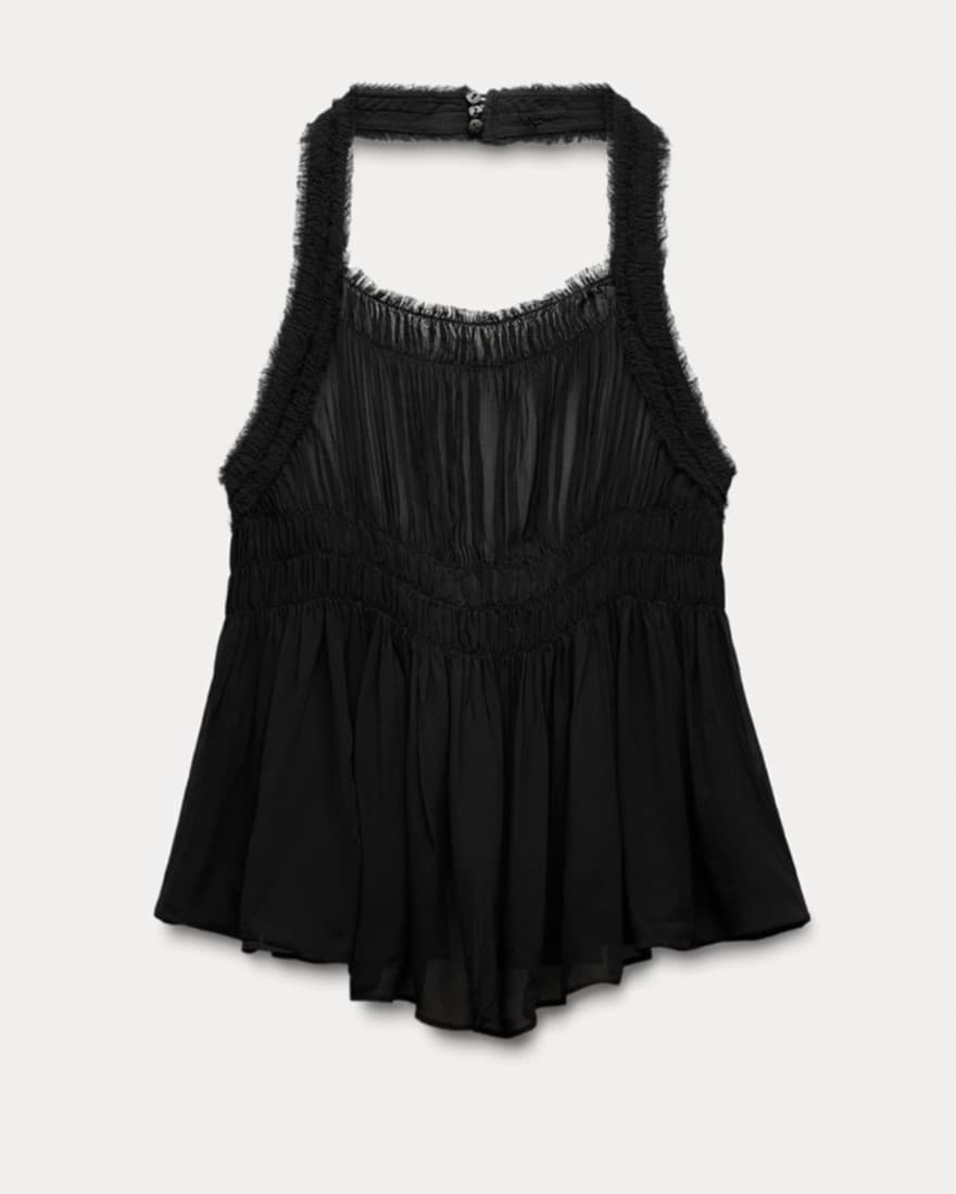 Zara Black Halter Top  - Image 1