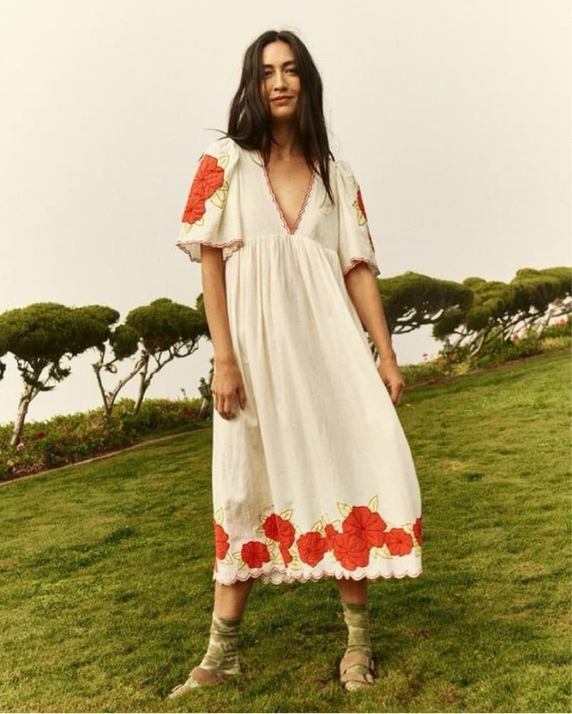 The Great Floral Applique Dress - Image 1
