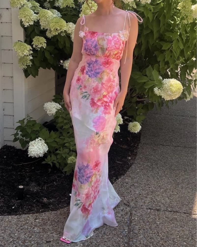 For Love & Lemons Floral Max Dress SMALL - Image 1