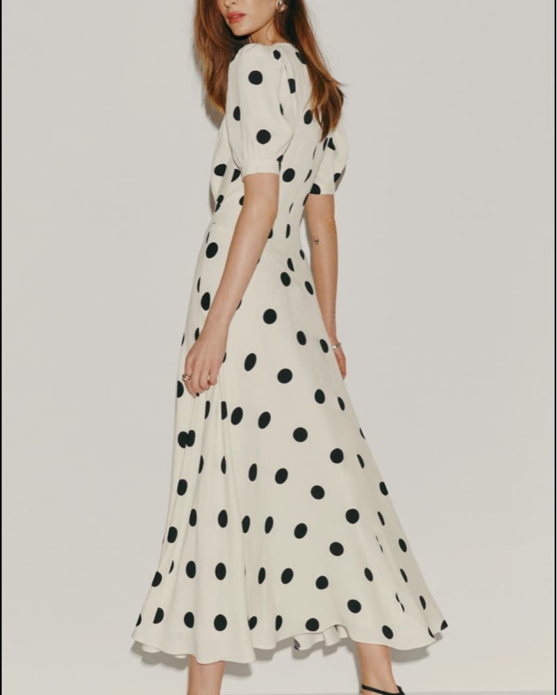 Reformation Naira Dress Pluto Dot - Image 3
