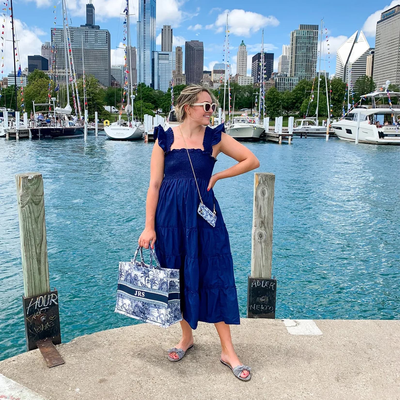 Hill House Ellie Navy Nap Dress  - Image 4