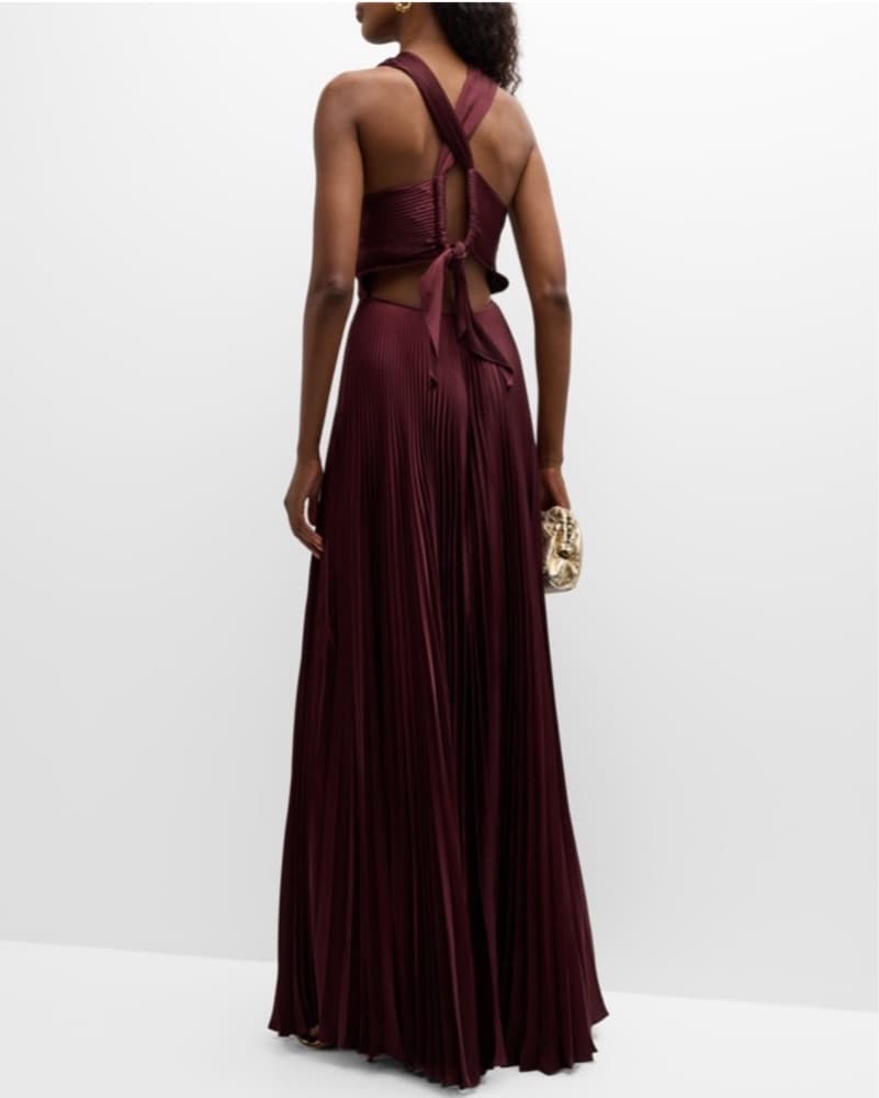 ALC Athena Pleated Halter maxi - Image 2