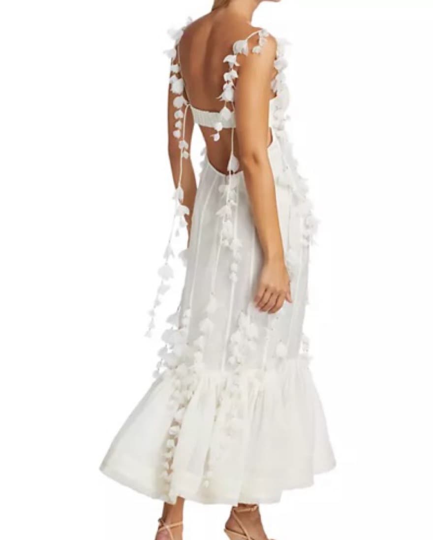 Zimmermann Petal Appliqué Corset Dress - Image 2