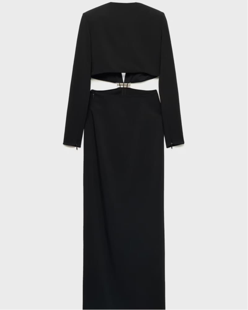 Maxi Black Tie Dress - Image 2