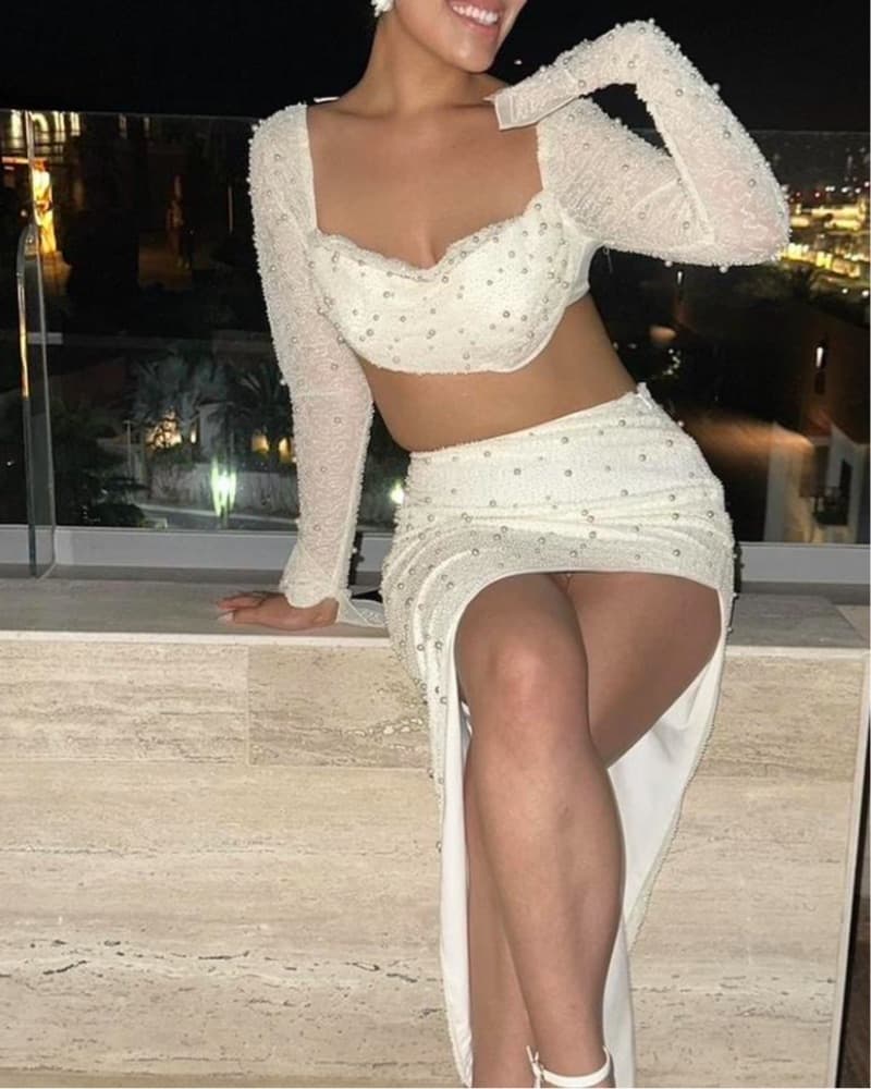 Oh Polly Ivory White/Cream Embellished C - Image 3