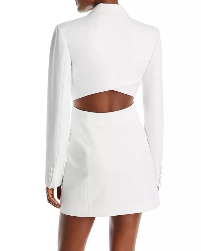 ALC Carlyle Cut Out Blazer White 0 - Image 3