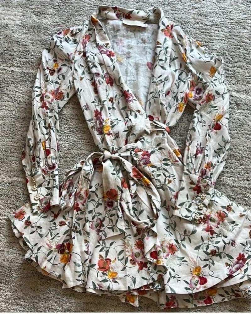 Zimmermann Wrap Mini Dress  - Image 1