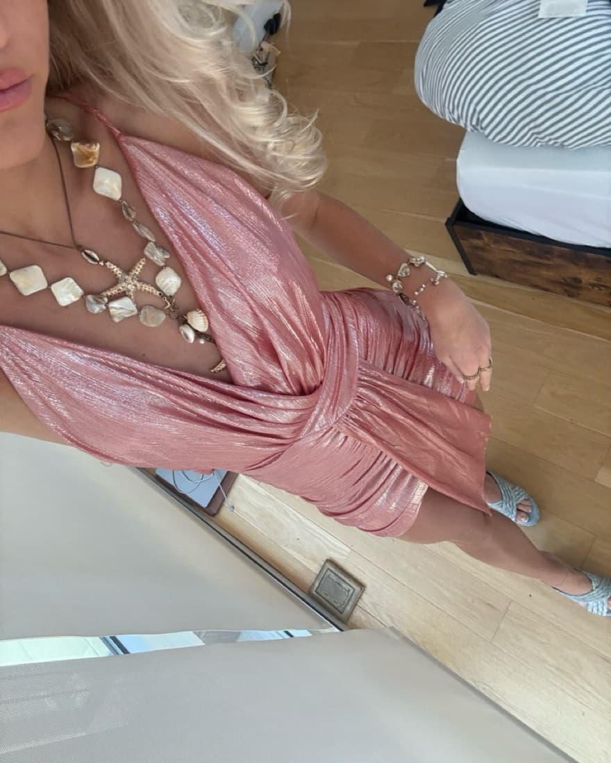 Pink House Of CB ibiza Vibe Dress - Image 1