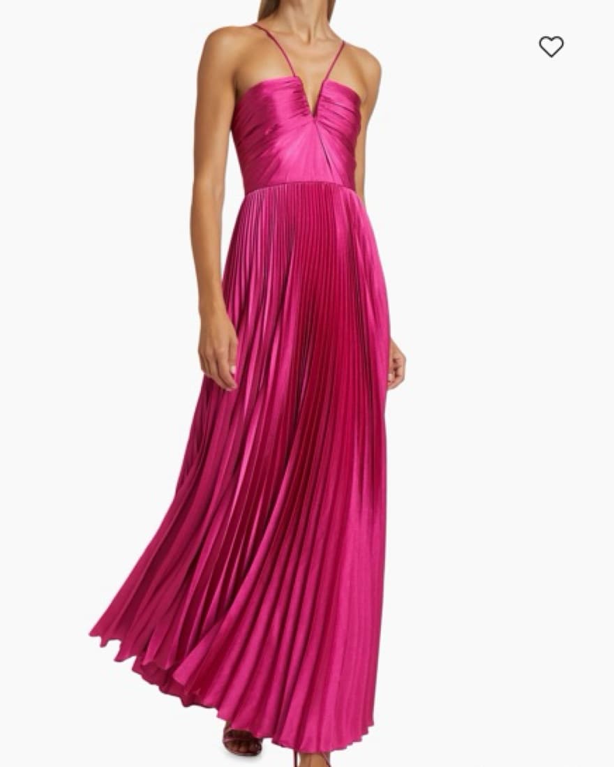 ML Monique Lhuillier Pink Gown  - Image 1