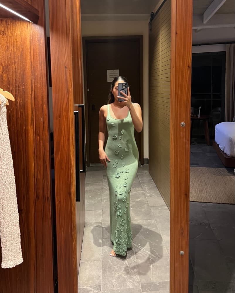 Caroline Constas Green Cala Shimmer Maxi - Image 6