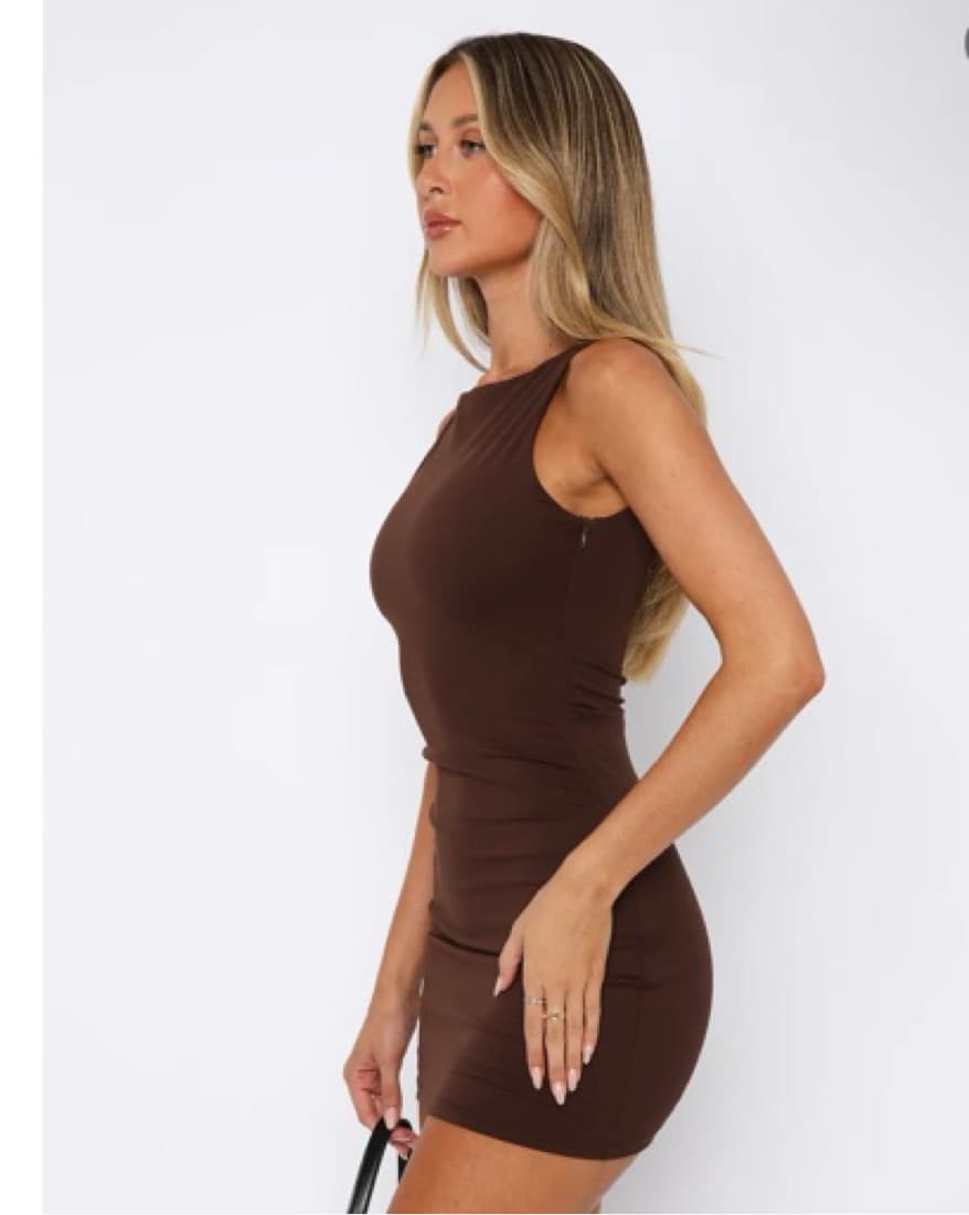 Brown Mini Dress  - Image 5