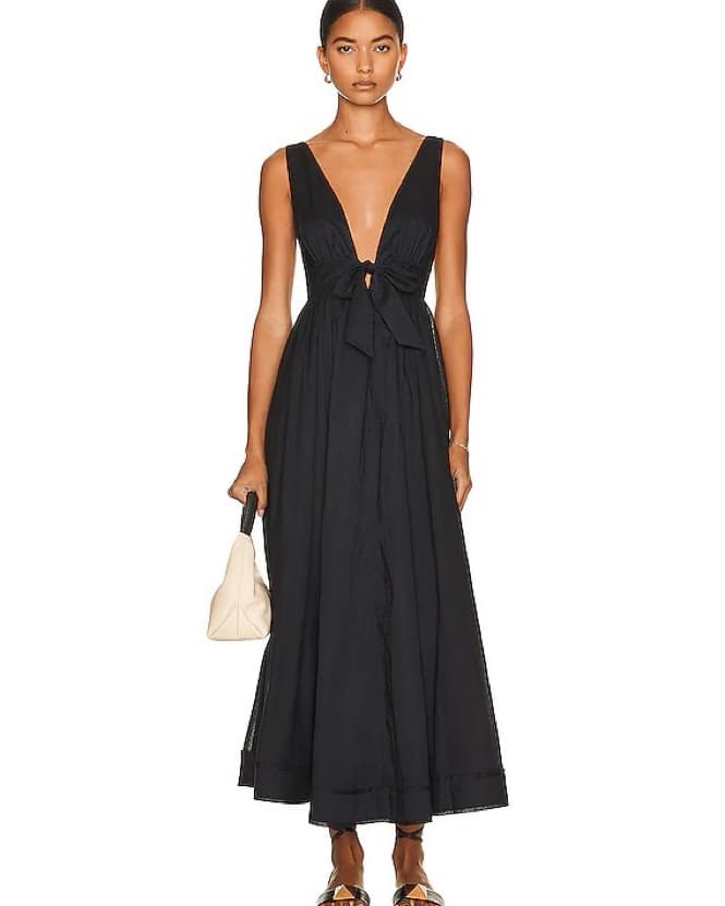 Zimmermann Tie Front Midi Dress - Image 2