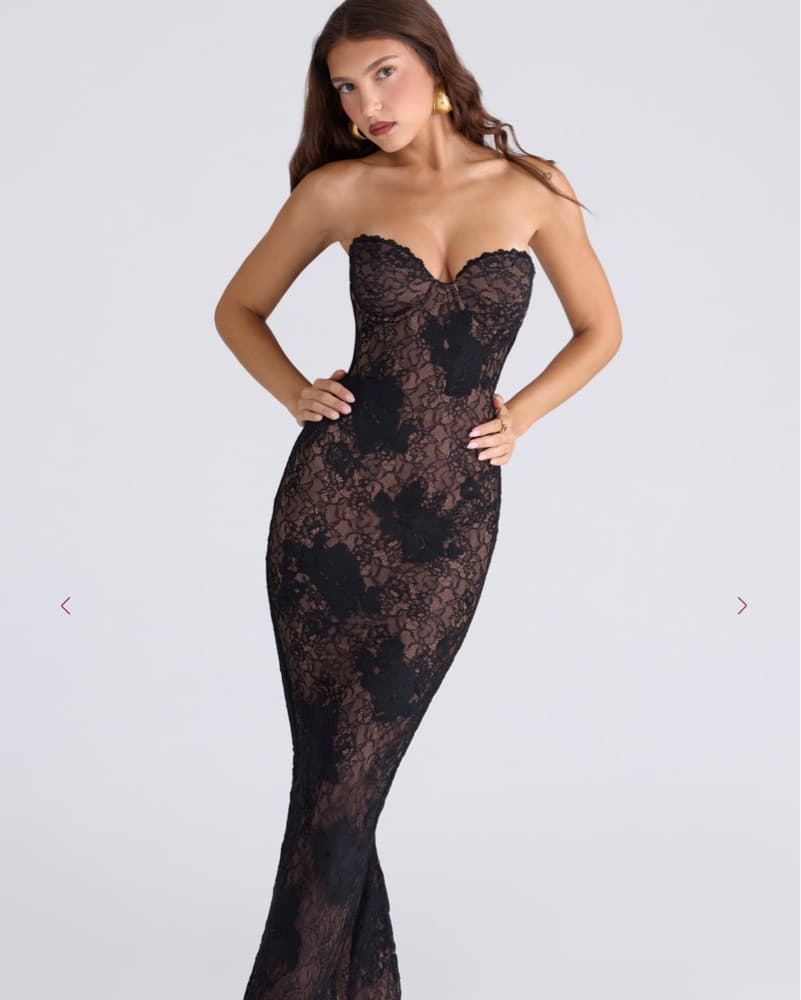 House Of Cb Lucienne Lace Maxi Dress  - Image 4