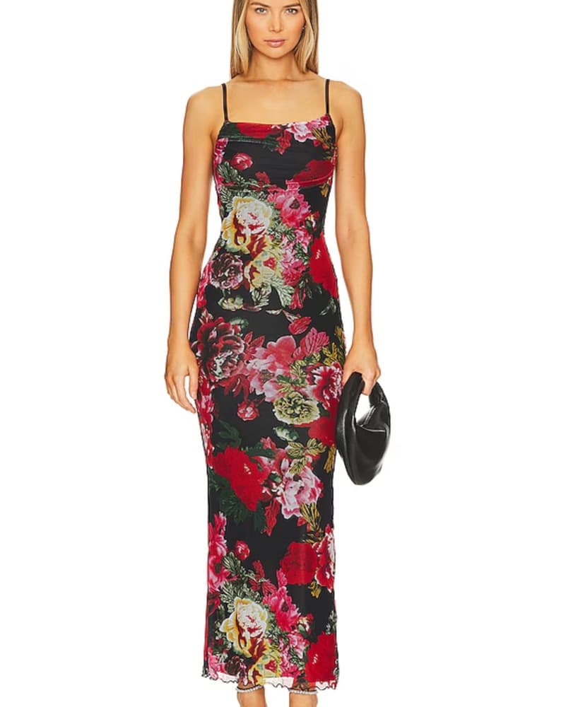 Vibrant Floral Maxi Dress - Image 1