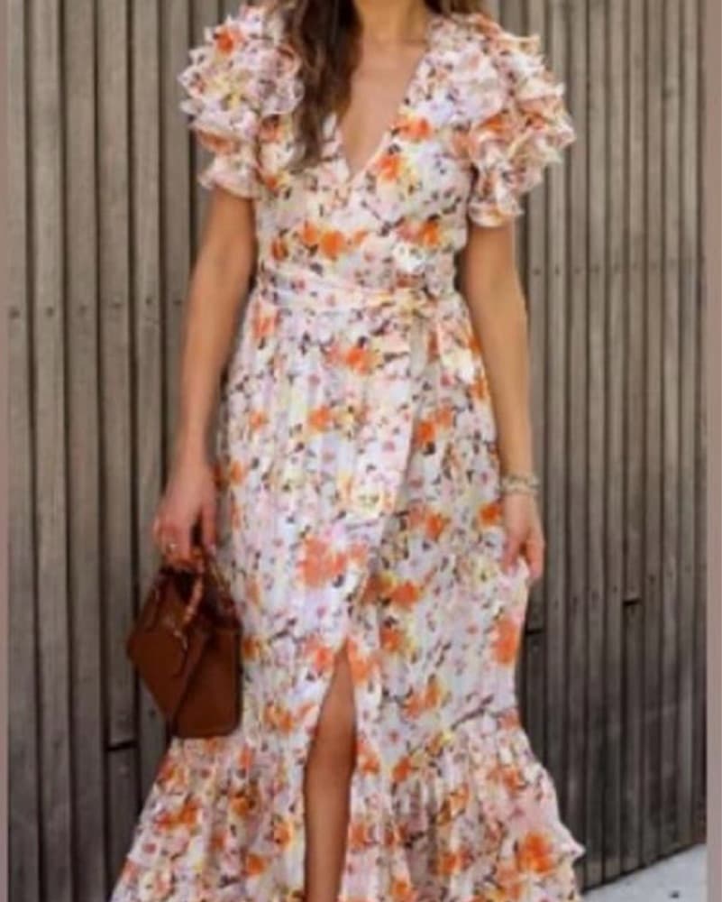 Elliatt Floral Wrap Maxi Dress - Image 1