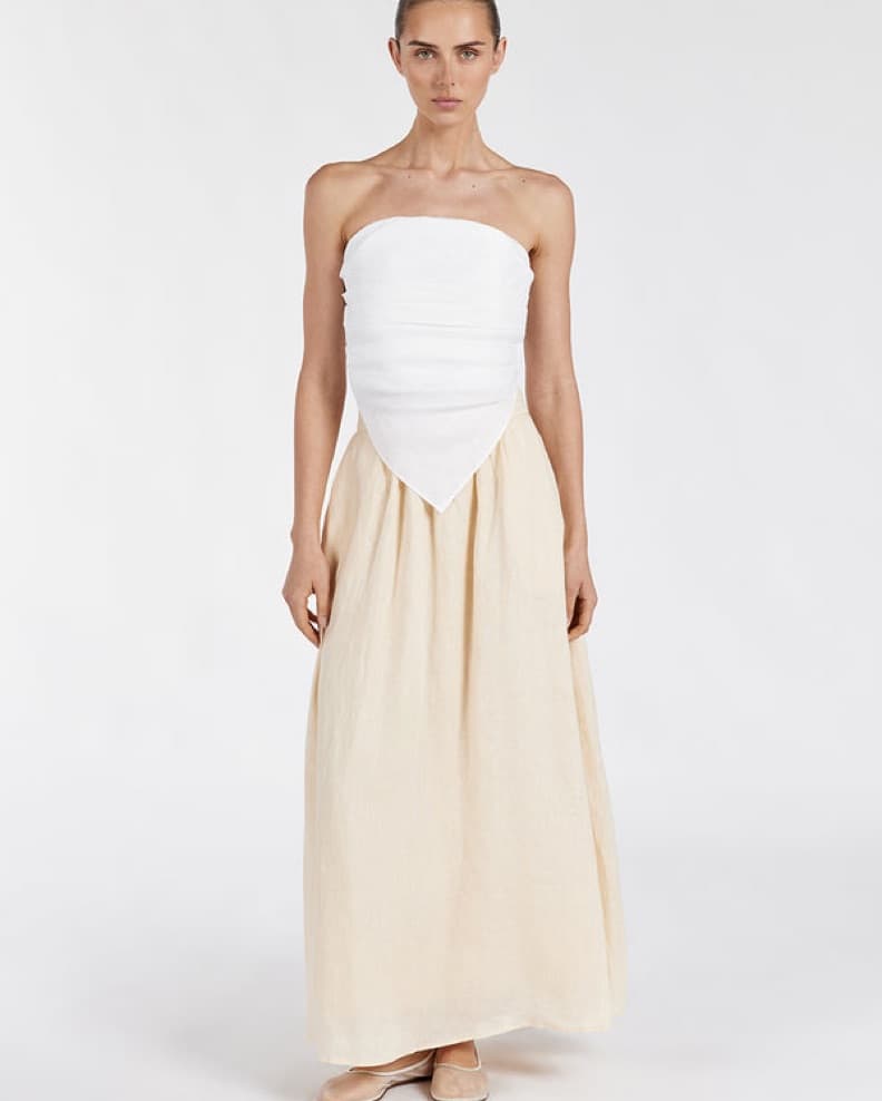 DISSH Lemon Linen Skirt - Image 1