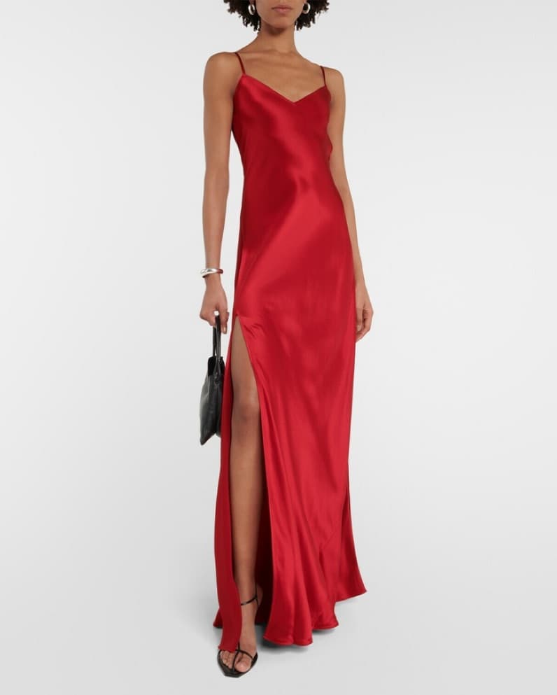 Staud Red Silk Cami Dress - Image 1