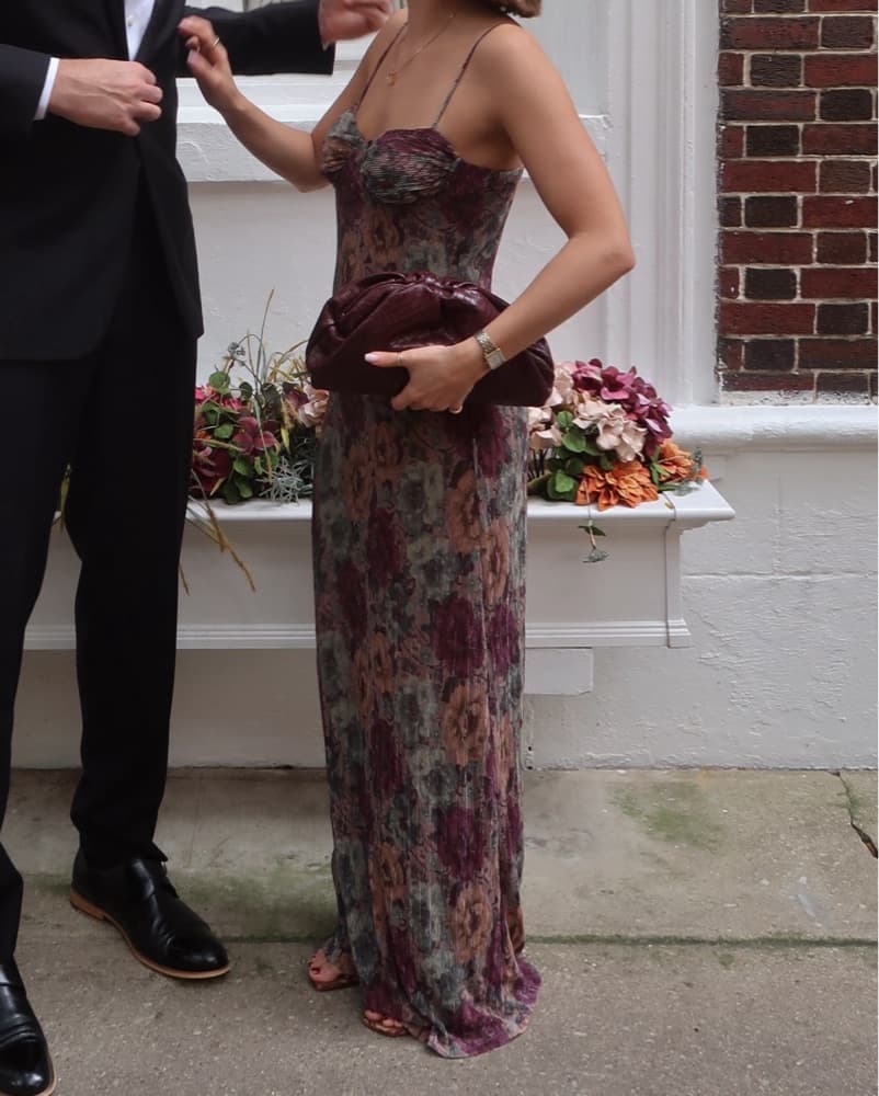 Floral Bustier Maxi Dress - Image 3